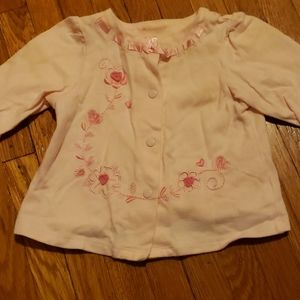 Vitamins floral kids top, light pink, 3-6 months